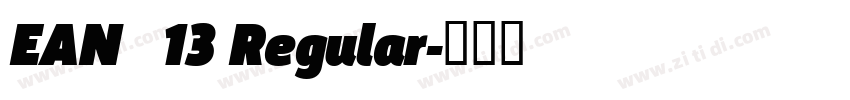EAN   13 Regular字体转换